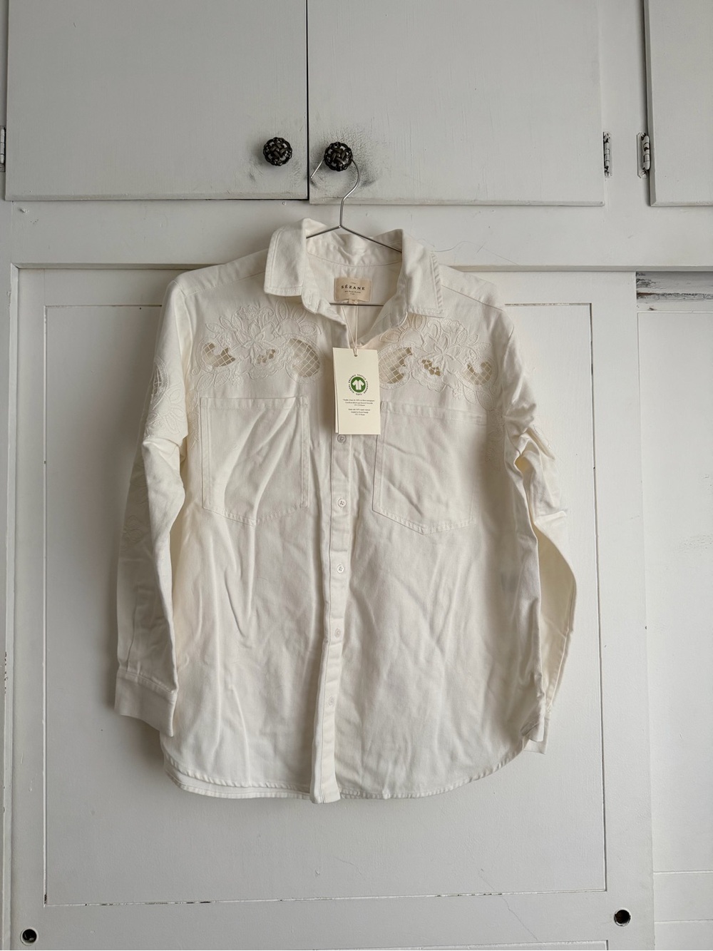 Sezane Naora Shirt - Ecru